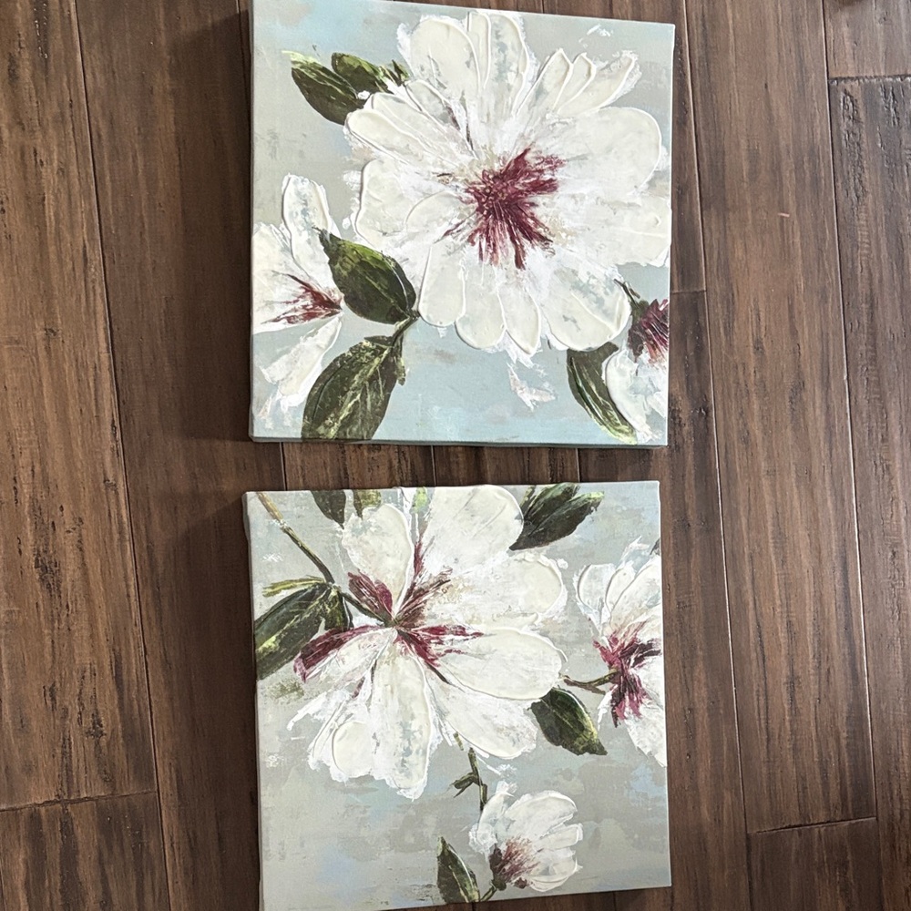 Floral Canvas Wall Art Set